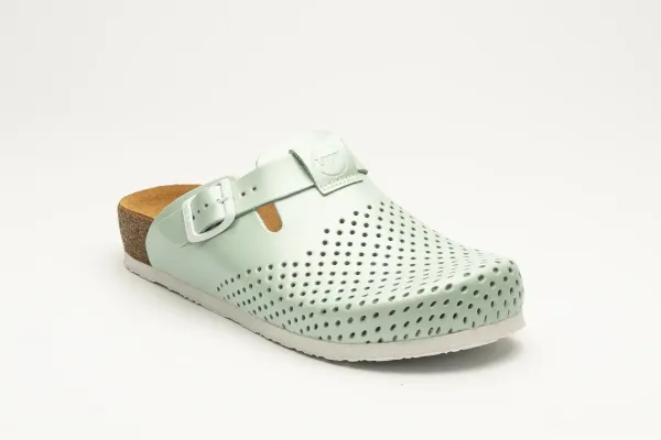 Жіноче Сабо Leon green-pearl 4250-Зелений-перла ортопедія