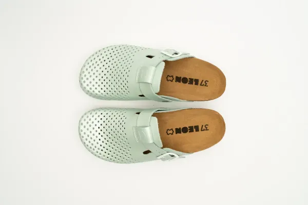 Жіноче Сабо Leon green-pearl 4250-Зелений-перла ортопедія