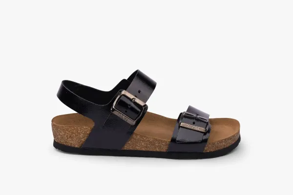 Жіночі сандалії Leon Чорний 4303-лак-36 ортопедія