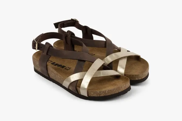 Жіночі сандалії Leon Коричневий 4305-36 ортопедія