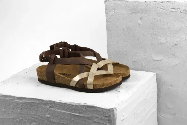 Женские сандалии Leon Коричневый 4305-36 ортопедия