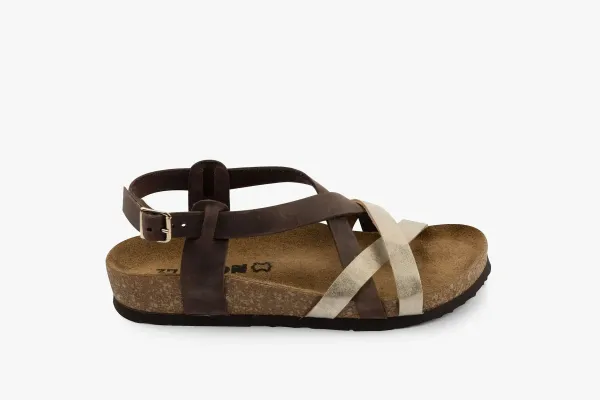 Женские сандалии Leon Коричневый 4305-36 ортопедия