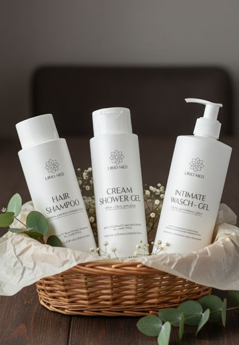 Комплект професійних засобів для догляду за тілом та волоссям LirioMed 