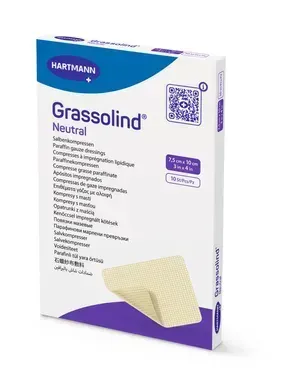 Пов'язка атравматична мазева Grassolind® neutral /Гразолінд нейтрал 7,5см х 10см 1шт