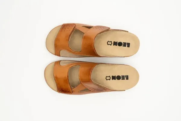 Женские шлепанцы Leon Коричневый 5010-37 ортопедия