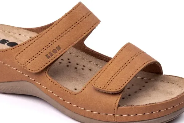 Жіночі шльопанці Leon Коричневий 907-41 ортопедія