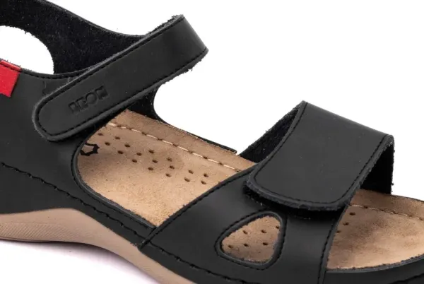 Женские сандалии Leon Черный 936-40 ортопедия