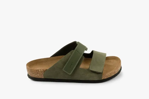 Чоловічі шльопанці Leon Зелений 4704-42 ортопедія