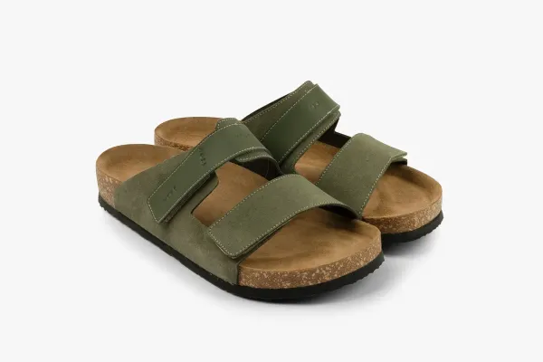 Мужские шлепанцы Leon Зеленый 4704-47 ортопедия