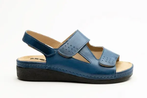 Жіночі сандалії Leon Синій 5020-38 ортопедія