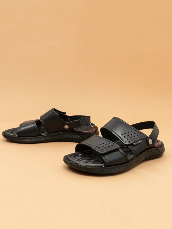 Чоловічі босоніжки Pegada 133154-03 чорні натуральна шкіра