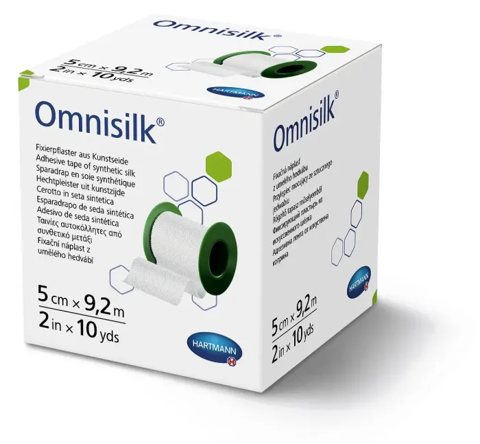 Пластырь фиксирующий из искусственного шелка Omnisilk® / Омнисилк 5 см х 9,2 м 1шт