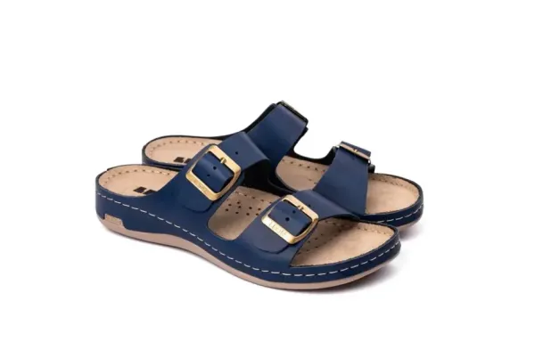 Жіночі шльопанці Leon Блакитний 955-Синій-36 ортопедія