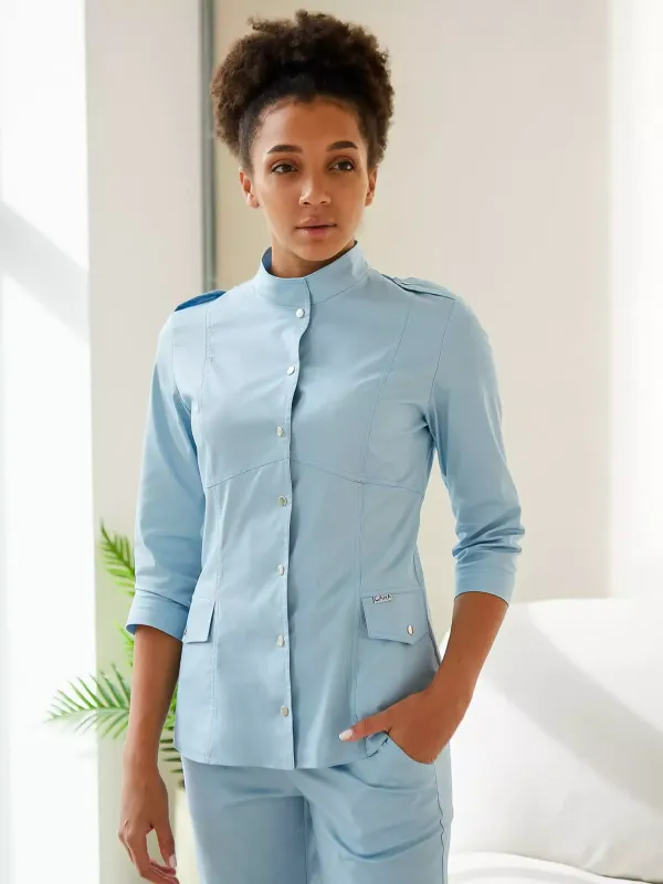 Ясмін  Медичний Костюм колір блакитний Ясмін  Медичний Костюм колір блакитний