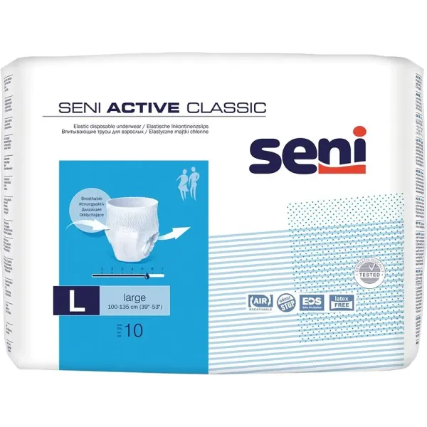 Труси поглинальні для дорослих Seni Active Classic large 10 шт.