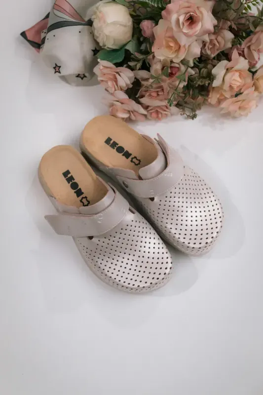 Жіноче Сабо Leon Перламутровий 500-Перла-36 ортопедія