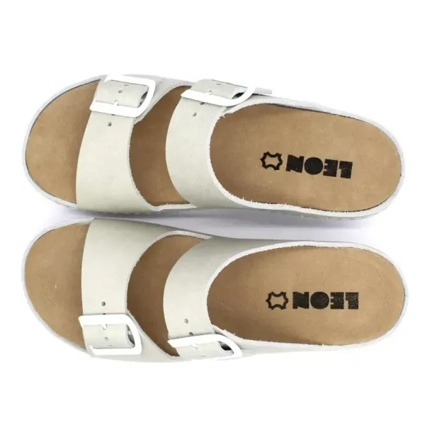 Жіночі шльопанці Leon light-gray 5012-Лед-орландо-39 ортопедія