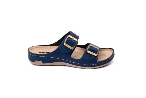 Жіночі шльопанці Leon Блакитний 955-Синій-36 ортопедія