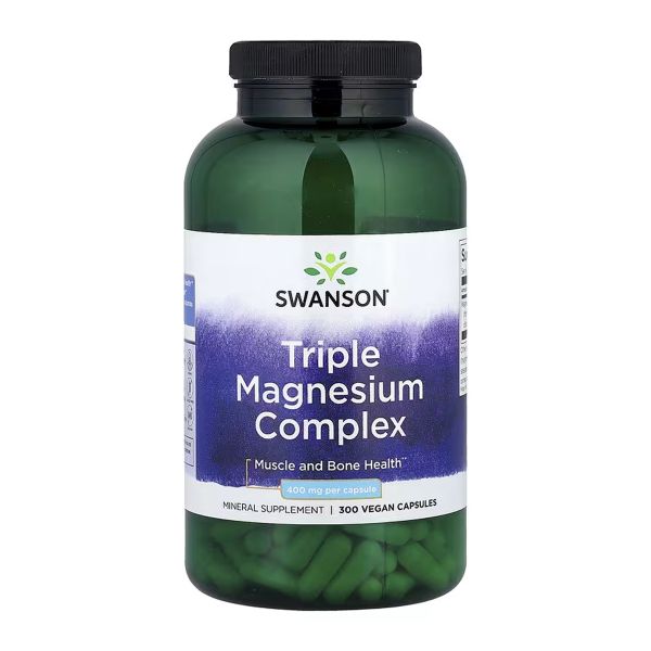 Swanson Triple Magnesium Complex – Комплекс магнію для підтримки енергії, нервів та м’язів 400мг - 300caps Swanson Triple Magnesium Complex – Комплекс магнію для підтримки енергії, нервів та м’язів 400мг - 300caps