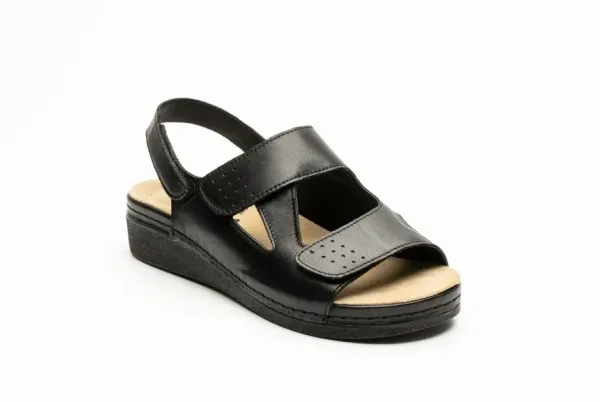 Женские сандалии Leon Черный 5020-40 ортопедия