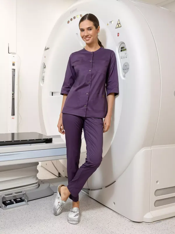 Шанель New Жіночий Медичний Костюм фіолетовий