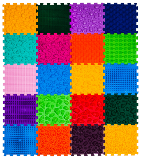 Ортопедический массажный коврик "Мега Микс" 20 элементов