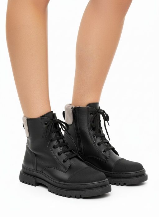 Черевики дитячі профілактичні зимові, чорні (арт.LEO-1942KR), Theo Leo (Туреччина)