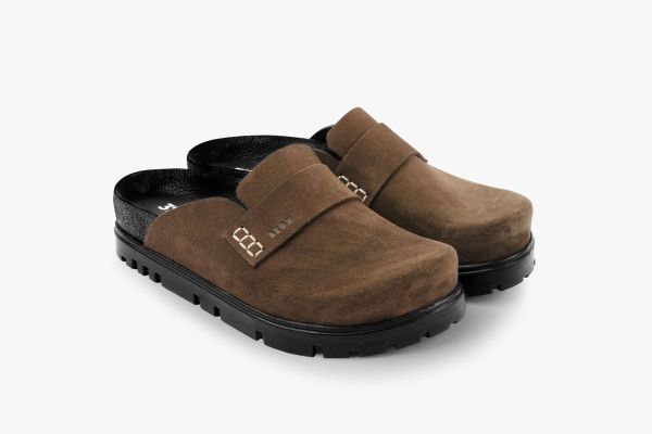 Dámské dřeváky Leon Brown 6001 ortopedické