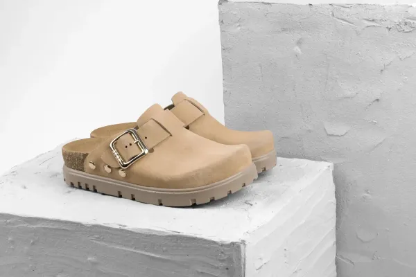 Женское Сабо Leon Бежевый 6006-36 ортопедия