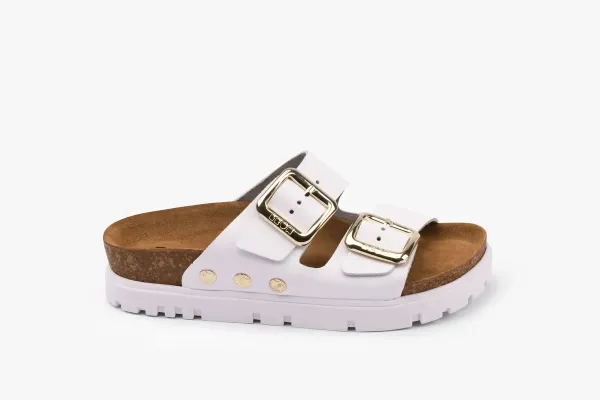 Жіночі шльопанці Leon Білий 6010 ортопедія