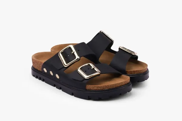 Жіночі шльопанці Leon Чорний 6010-баккар-41 ортопедія