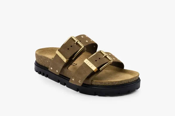 Жіночі шльопанці Leon Темно-коричневий 6016-Коричневий ортопедія