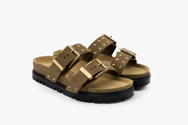 Жіночі шльопанці Leon Темно-коричневий 6016-Коричневий ортопедія