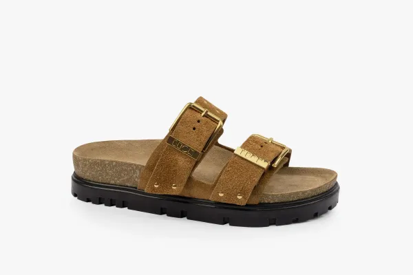 Жіночі шльопанці Leon Коричневий 6016-Mink ортопедія