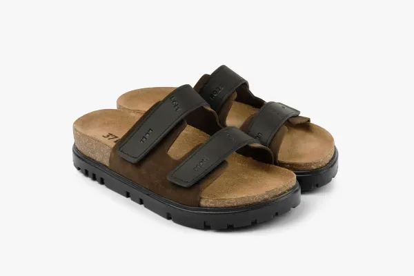 Жіночі шльопанці Leon Коричневий 6020 ортопедія