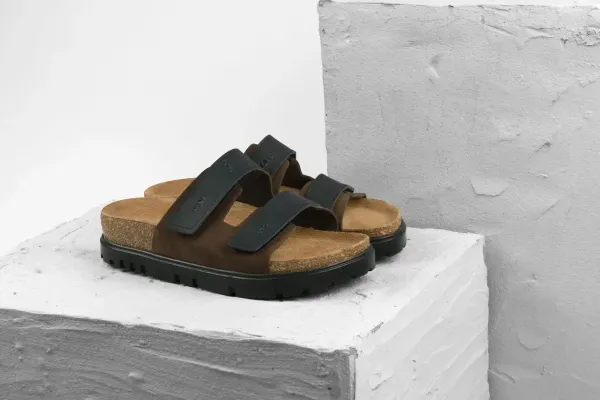 Женские шлепанцы Leon Коричневый 6020 ортопедия