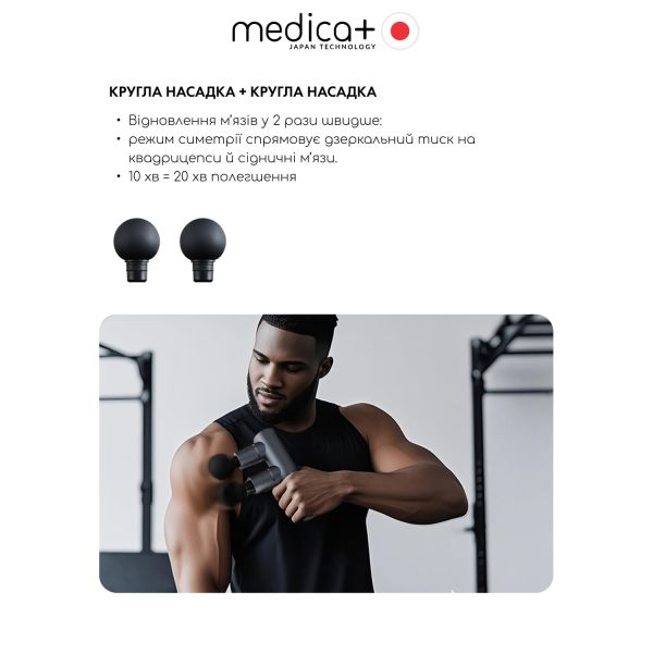 Перкусійний масажер MEDICA+ MassHand Pro 2Х (Japan) 