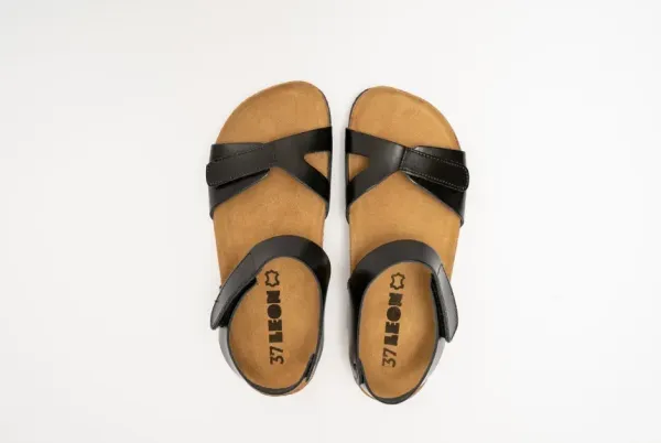 Жіночі сандалії Leon Чорний 4300-39 ортопедія