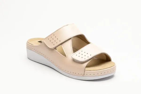 Жіночі шльопанці Leon Лососевий 5010-Лосось ортопедія