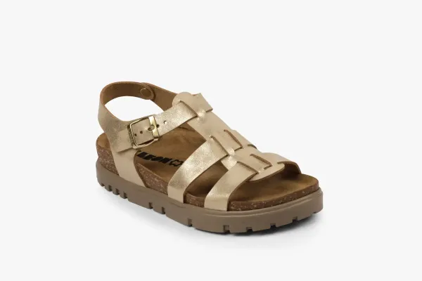 Женские сандалии Leon Золотой 6300-Золотистый-36 ортопедия