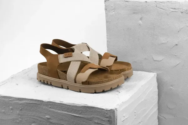 Женские сандалии Leon Коричневый 6301-39 ортопедия