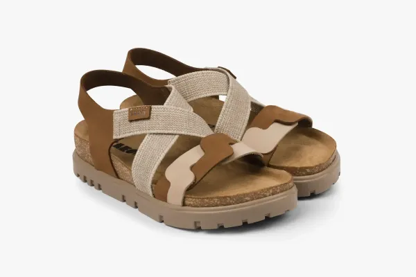 Жіночі сандалії Leon Коричневий 6301-39 ортопедія