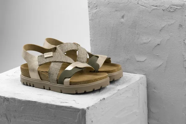 Женские сандалии Leon Золотой 6301-Золотистый-36 ортопедия