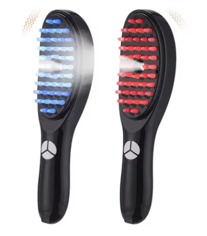 Расческа со светотерапией, вибрацией и распылением