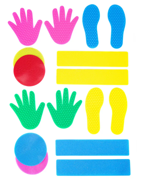 Набор для сенсорного развития ребенка с упражнениями "Ручки-ножки" 35x20 см