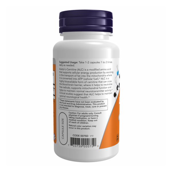 Acetyl L-Carnitine 500mg - 50 vcaps