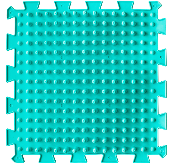 Ортопедический массажный коврик Пазлы Микс 8 элементов Пастель