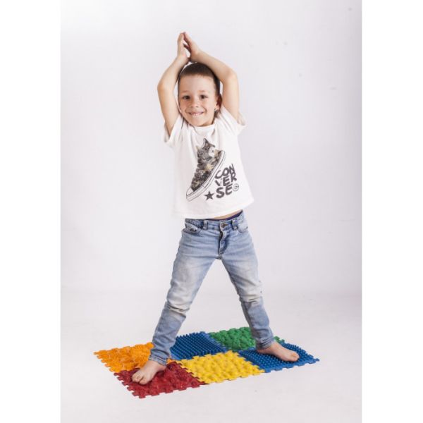 Массажный коврик «Ортек Микс Пазлы» 6 элементов МЯГКИЙ