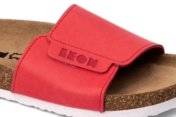 Женские шлепанцы Leon Красный 4022-35 ортопедия