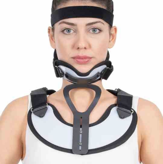 Ортез для фиксации шейного и грудного отделов позвоночника Minerva усиленный короткий W114